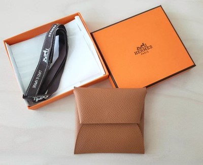 New Authentic HERMES Bastia Gold Coin Purse Epsom Leather 2024 with box