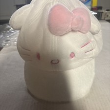 Official Sanrio HELLO KITTY Faux Fur Hat w/ Pink Bow 2025 Merch NWOT