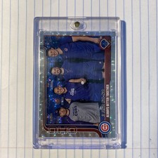 2025 TOPPS SERIES 1 SILVER CRACKED FOILBOARD CHICAGO CUBS CHICAGO CUBS #60