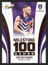 2026 AFL SELECT FOOTY STARS MILESTONE GAME CARD [FREMANTLE] MG35 Sam SWITKOWSKI