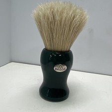 Vintage Omega 6209 Shaving Brush Faux Jadeite Handle Made In Italy