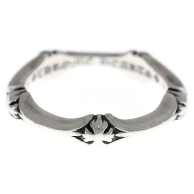 CHROME HEARTS Plus AND BONE RING SILVER Used b2a40eb8b3bef6fe5ba378a46da7c967