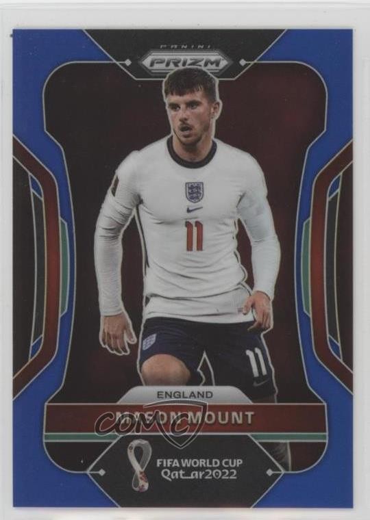 2022 Panini Prizm World Cup Qatar Blue Prizm 175/299 Mason Mount #92 ne1