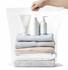 3 Gallon Large Plastic Storage Bags, 8 Pack Jumbo Size, 16" x 18", Large Clea...