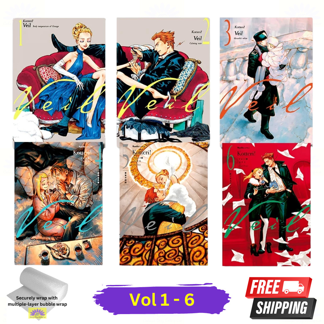 Veil Manga Volumen 1-6 Inglés Serie Final a Todo Color Juego Completo Cómics Nuevo
