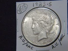 1923-S Peace Silver Dollar in A.U. / UNC condition # 13