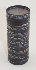 Lot of 29 55mm lens filters UV, Skylight