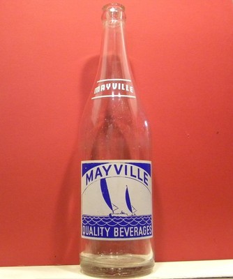Mayville Quality Beverages 24-ounce ACL Soda Pop Bottle Mayville Wisconsin SB568