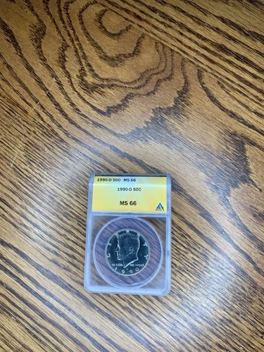 1990-D Kennedy Half Dollar 50c ANACS MS66
