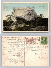 Nyack, NY-New York, Balance Rock Landmark Scenic View Vintage c1916 Postcard