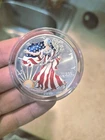 Colorized Silver Eagle Dollar