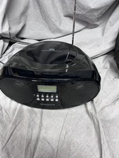 Insignia NS-B4111 Boombox CD Player AM/FM Tuner Headphone Jack Black Tested work