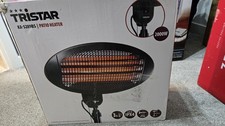 Tristar KA-5289BS Electric Patio Heater 3 Heat Settings Freestanding Black
