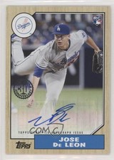 2017 Topps 1987 Rookie and All-Star Edition Jose De Leon #1987A-JDL Auto lr7