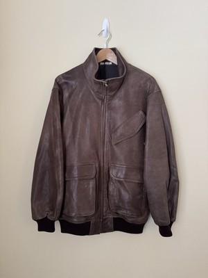 Auralee New Leather Blouson Jacket Brown Size 3 | eBay