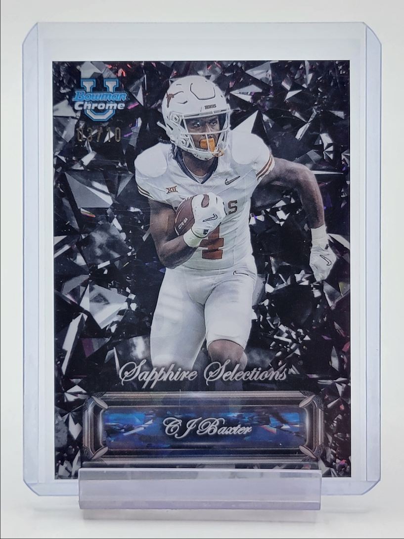 CJ BAXTER 2024 BOWMAN CHROME U BLACK SAPPHIRE SELECTIONS /10 Q1691