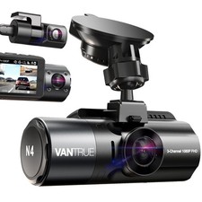Vantrue N4 3 Channel Dash Cam 4K Front Rear Inside IR Night Vision Parking Mode