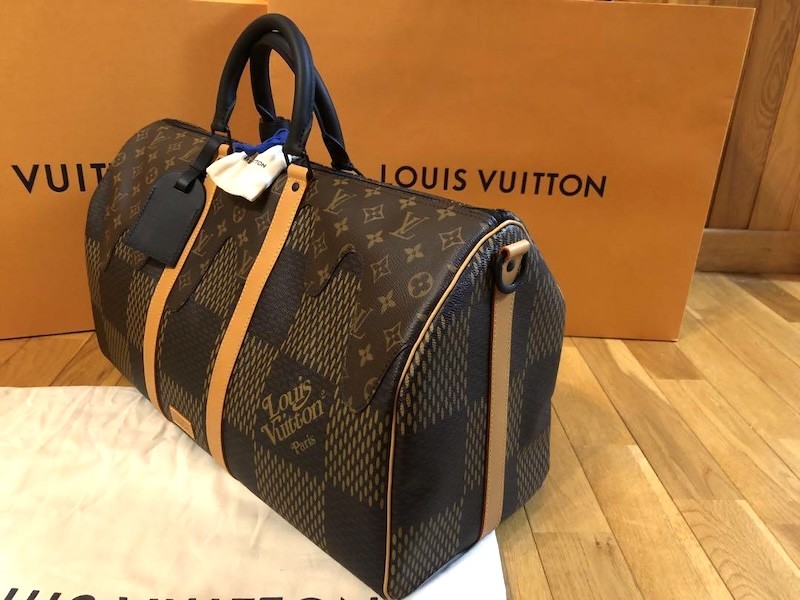 Louis Vuitton Keepall Bandouliere Nigo Giant Damier Duffle