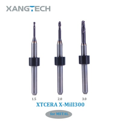 Xtcera Xmill 300 Metal Milling Burs Shank D 4mm Tools for Alloy CoCr Titanium