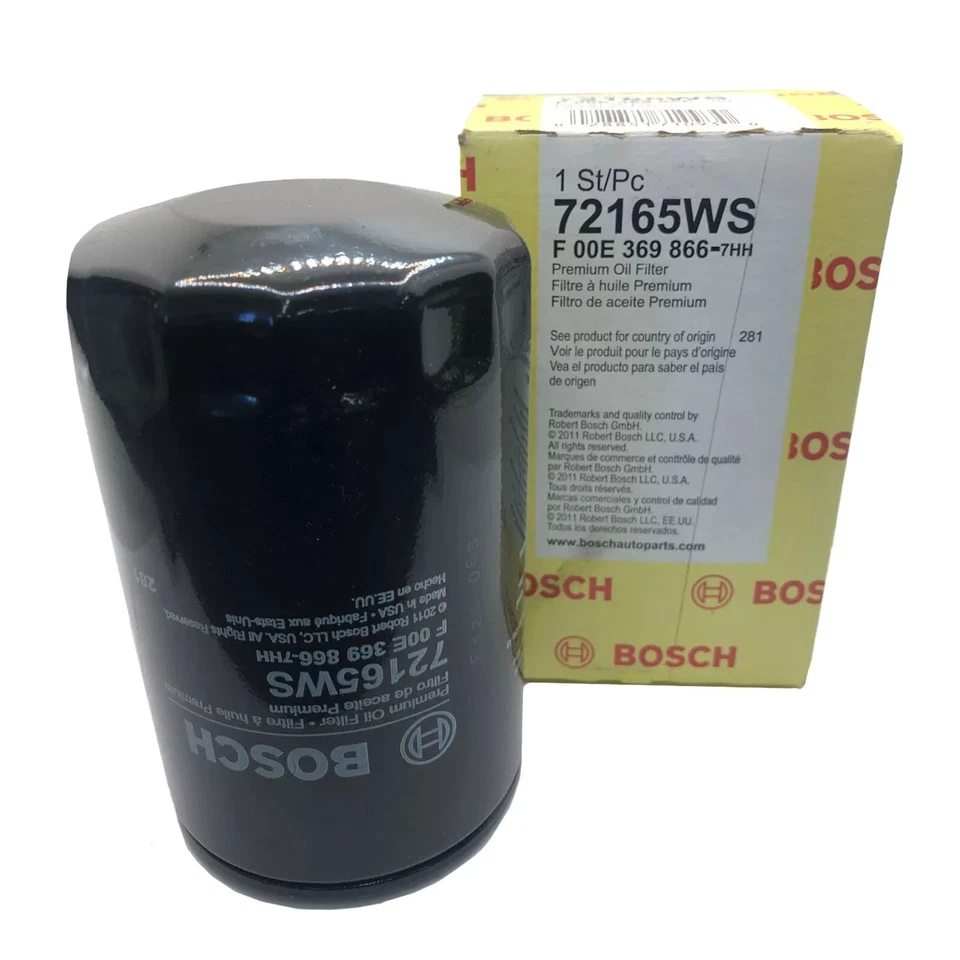Filtro de aceite Bosch para 85-93 Mercedes 300TE 300SEL 300CE 260E 190E 4 PIEZAS 72165WS Foto 2 de 4