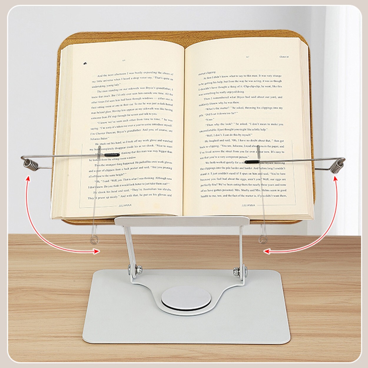 Supporto per Tablet e Libri 360° Pieghevole foto 5