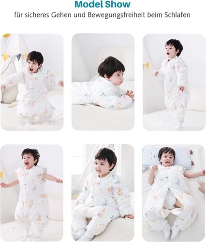 Baby Schlafsack Winter 2,5TOG Füßen Baumwolle Kaninchen Winter Babyschlafsäcke - Bild 7 von 11