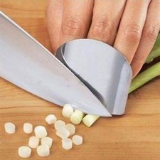 Stainless Steel Finger Protector Hand Guard Kitchen Knife Slice Chop Shield Tool