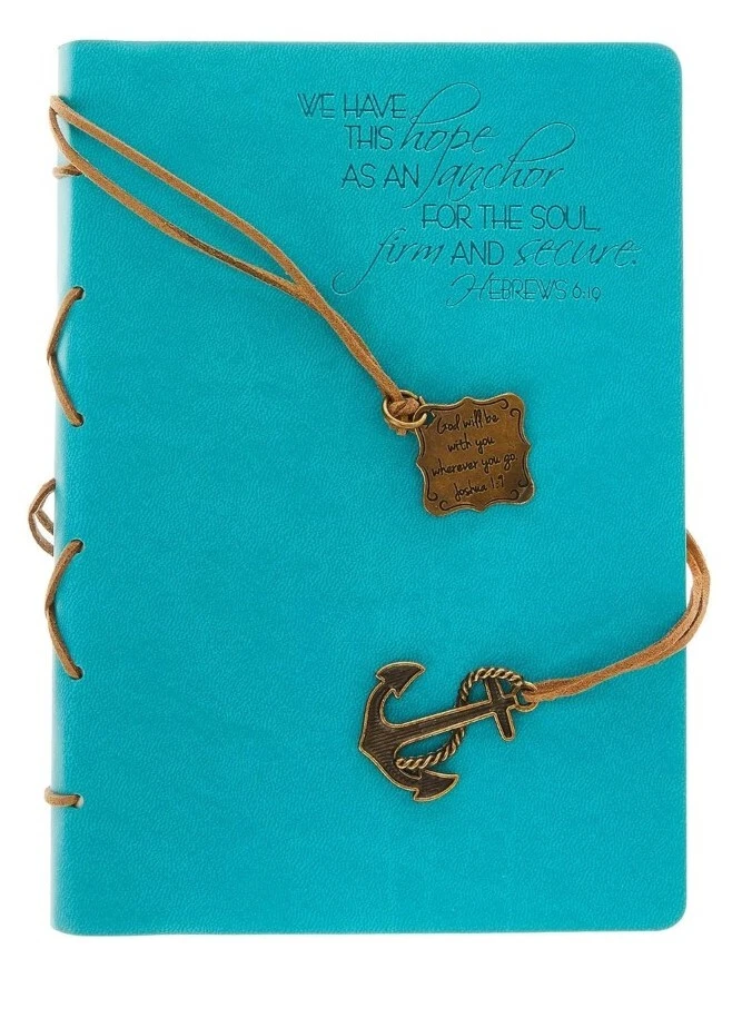 Divinity Boutique Journal, Hope as an Anchor with Aqua Charm (22875) 7.5 x 5 - Image 2 of 4
