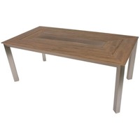 Gartentisch Balkontisch Terrassentisch Tisch Mit Platte In Teak-Optik