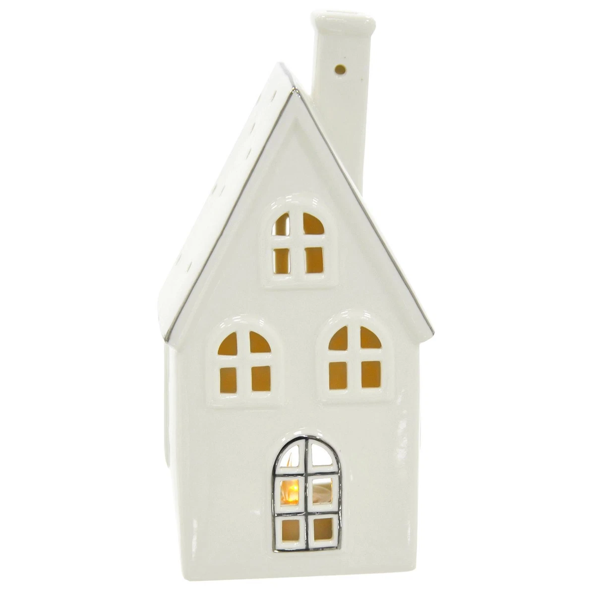 Ceramic house tea light holders deals