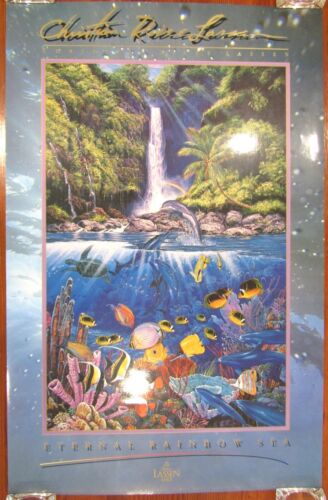 Christian Reise Lassen Art Print Eternal Rainbow Sea Unframed 36 x 24 Poster - Picture 1 of 10