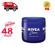 NIVEA Creme Body, Face and Hand Moisturizing Cream, 13.5 Oz Jar