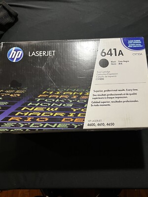 Genuine, sealed HP 641A Black Toner For HP 4600, 4610, 4650