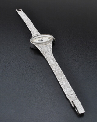 ラスト❼正規HD刻印★ビンテージ1960s〜シルバー色エナメル七宝タイピン Vintage Longines Sterling Silver Manual Wind Women's Dress Watch
