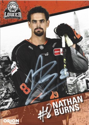 Nathan Burns / Löwen Frankfurt / Saison 2023-2024 / Autogrammkarte