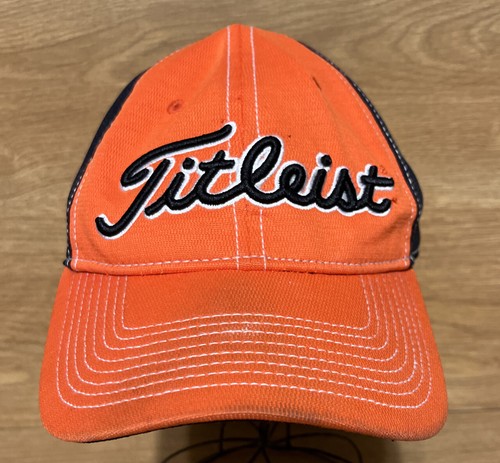 Titleist Golf schwarz und orange Herren Strapback verstellbare Kappe