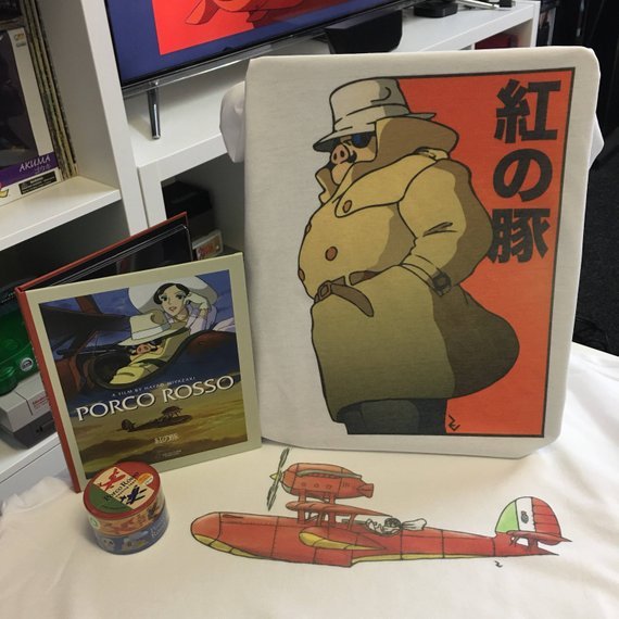 Porco Rosso Skizze - Kurenai No Buta Studio Ghibli T-Shirt