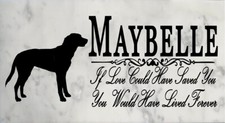 Customized If Love Could Save You Dog Memorial Outdoor Stone Select Your Breed