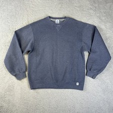 Vintage Russell Athletic Sweatshirt Mens Medium Blue Pullover Crew Y2K Crewneck