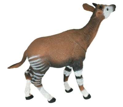 Okapi, Forest Giraffe, Zebra Giraffe, Plastic Replica Toy 6 