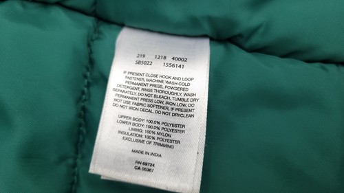 Columbia Winter Jacket Coat Youth Unisex Green Size XS 6/7 - Picture 11 of 16