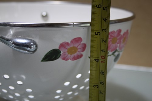 Villeroy & Boch Wildrose Nudelsieb Abtropfsieb Metall Sammelartikel 22cm - Picture 8 of 8