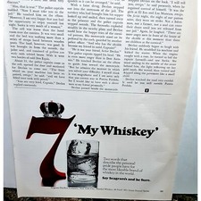 1971 Seagrams 7 My Whiskey Original Print Ad
