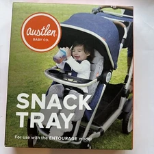 Austlen Baby Co. Silver Snack Tray For Use With Entourage model BPA Free