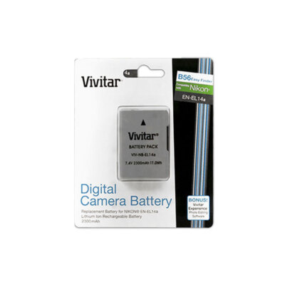 Vivitar EN-EL14a Battery for Nikon DF D5600 D5300 D5200 D5100 D3300 D3200 Camera