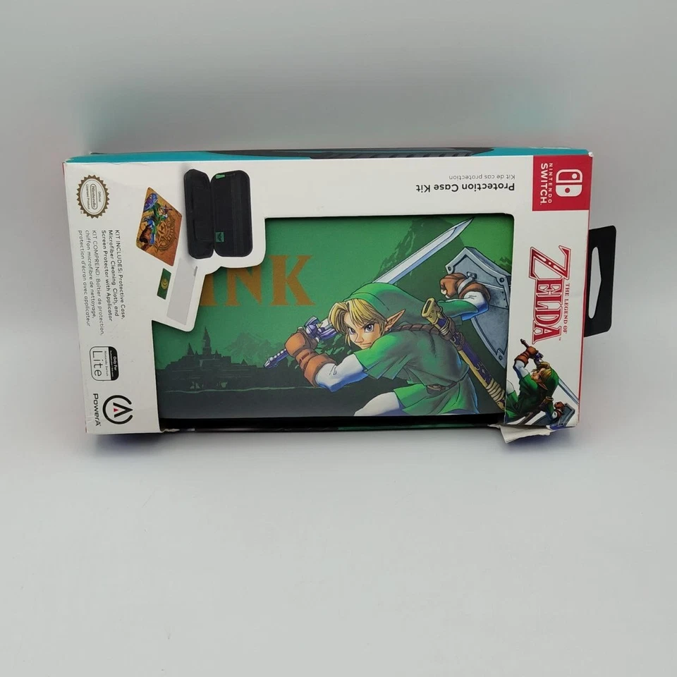 Custodia Nintendo Switch Lite Zelda Originale con vetro temperato e accessori - Immagine 2 di 4