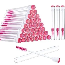 40 Pcs Empty Mascara Wand Tube with 40 Pcs Disposable Mascara Brushes