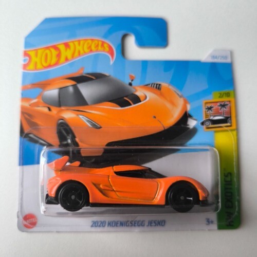 Hot Wheel SHORT CARD 2024 HW EXOTICS 2020 KOENIGSEGG JESKO ORANGE