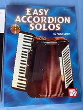 MEL BAY EASY ACCORDION SOLOS (BOOK & -CD) By Michael LorinEUC