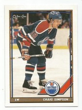 CRAIG SIMPSON 1991-92 O-PEE-CHEE CARD MINT CONDITION